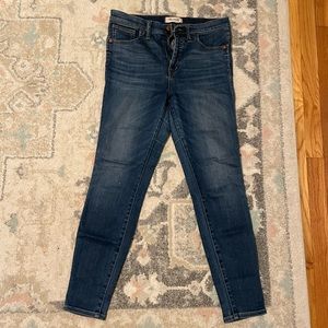 Madewell 10 inch high rise skinny jeans